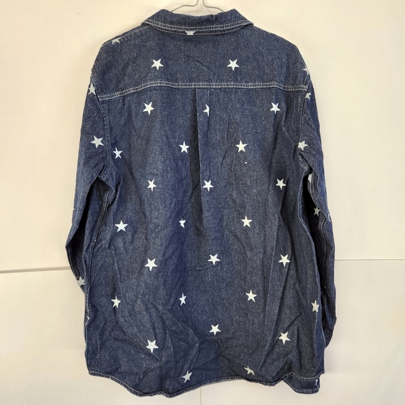 Sold - Stussy Skate Shirt Button Up All Over Print Star Size Large - Picture 4 of 5